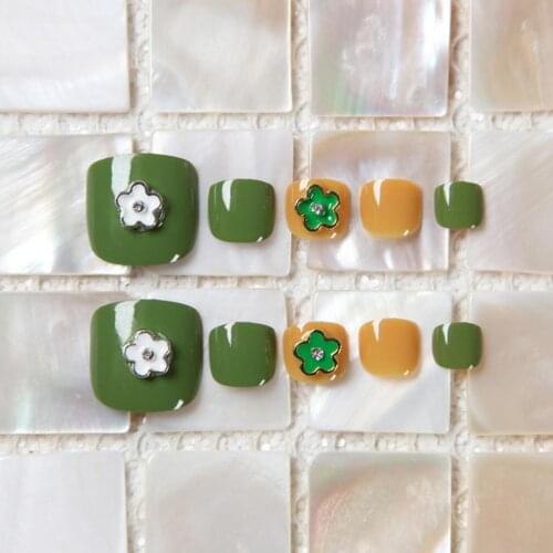 24tips/Sheet Color Toe Nail Stickers/Strips Toenail Wraps Nail Adhesive Self-Adhesive For Toe Nail Decoration Dropshipping