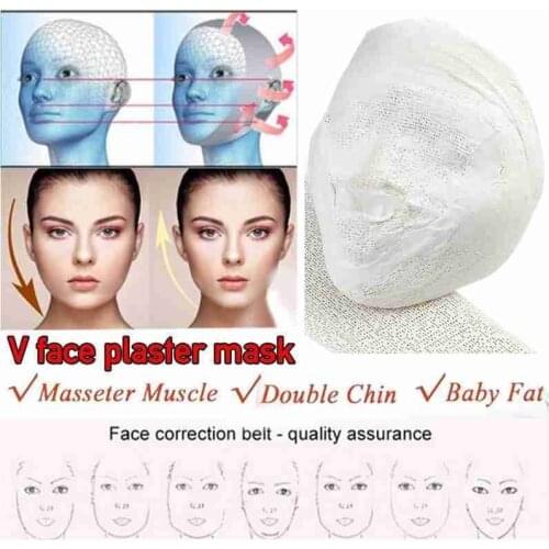 5 Pcs Mask V Face Renewing Plaster Bandage Roll Tightening Face Management Skin Mask
