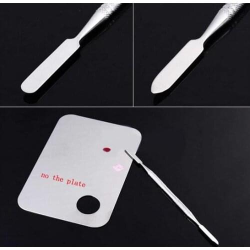 5pcs 6.5inch Women Pro Stainless Steel Cosmetic Makeup Palette Spatula Tool Nail Art Beauty New