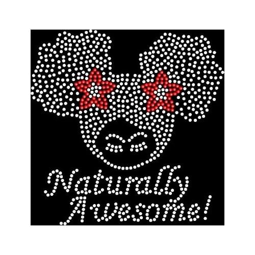 Free Shipping Naturally Awesome Baby Rhinestone Transfer Iron On - DIY