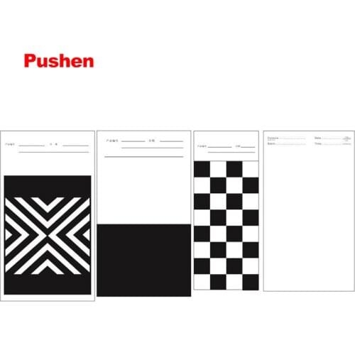 BRAND PUSHEN Opacity Display Charts Hiding Power Test Board Printing Ink Drawdown Sheets black white paper card paints