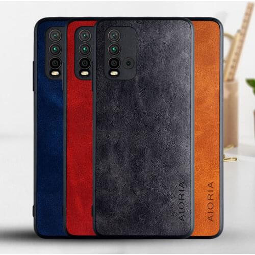 Case for Xiaomi Redmi 9T Funda Luxury Vintage Leather Skin Full Protection Phone Cover for xiaomi redmi 9t case Coque Capa