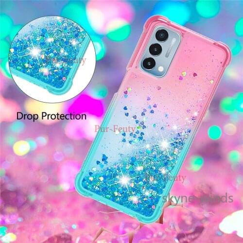 For OnePlus Nord N200 5G quicksand gradient phone case anti-fall back cover for OnePlus NordN200 5G coque fundas casing
