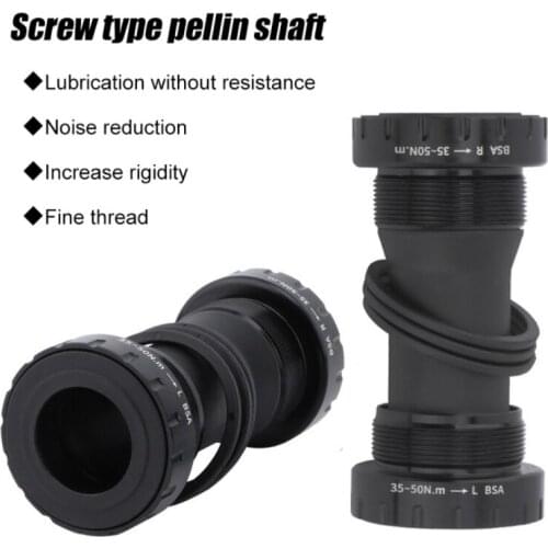 Bike Bicycle Bb Shaft Ceramic Mountain Cylinder Shaft Screw-In Center Shaft Thread Center Shaft Bottom Bracket Mtb Hollow Stem