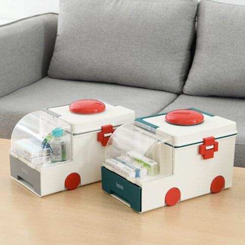 Medicine First Aid Storage Box Home Medical Box Portable Medical Box Large Ambulance Large Capacity Outdoor Medicine Box