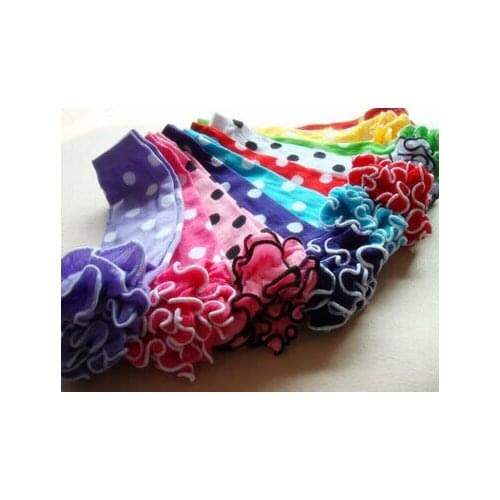 Baby girls dot legging warmer ruffle