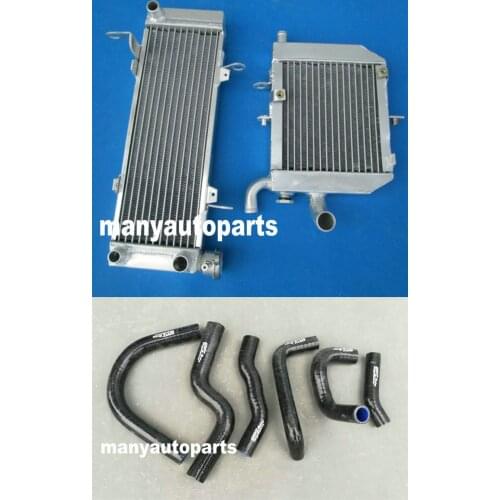 Left with Right Aluminum radiator + Black silicone hose for HONDA RVF400 NC35 or NC30 VFR400