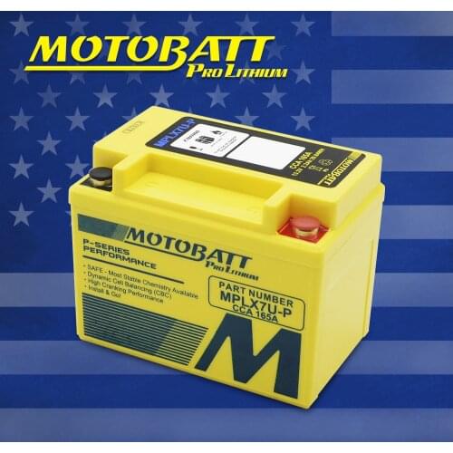 Motobatt MPLX7U-P Lithium ion LifePo4 Battery 12V 2.2Ah 165CCA Bateria Moto Universal Maintenance free