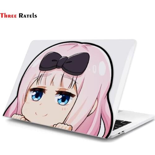 Three Ratels B315 Cute Anime Girl Peeking Chika Sticker For Bmw E90 Skateboard Laptop Decor Anti Scratch Film Decals