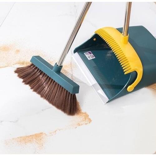 Floor Cleaning Broom Sets Hand Home Products Dust Squeeze Mop Sweeper Dustpan Grabber Brush Wiper Garbage Kitchen Toilet House
