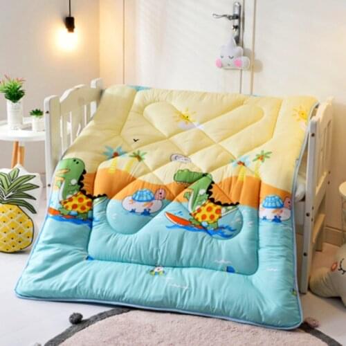 Cute Cartoon Chick Dinosaur Doraemon Toddler Quilt Blanket Spring Autumn Winter 120x150cm for Kids Boys Girls Baby Bed 0.6m 1.0m