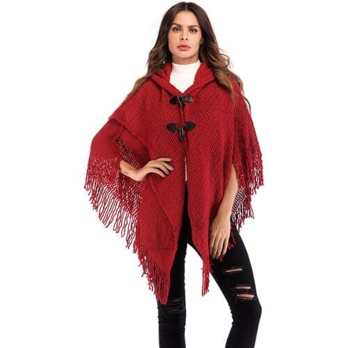 PANEY QUIN Women's Poncho With A Hood China