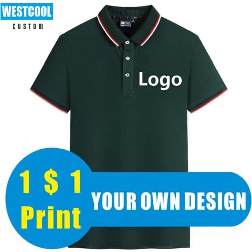 New Summer Short Sleeve Polo Shirt Custom Printed Design Photo Logo Embroidery Casual Tops Company Uniform WESTCOOL 2021