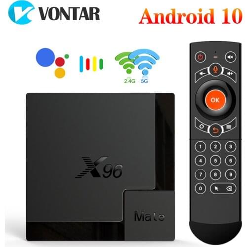 X96 Mate TV Box Android 10 4g 64gb 2.4G&5G Dual wifi Android 10.0 Google Voice Assistant 4K Google Player Youtube X96mate SetTop