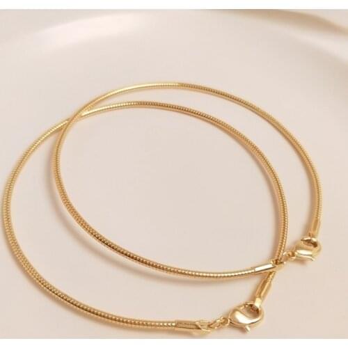 Strengthen Color Retention 14K True Gold Filled Memory Rebound Copper Bracelets Bangles Simple DIY Jewelry Making Accessories