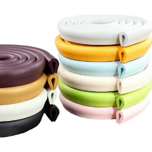 2M Baby bumper strip Baby Safety Corner protector Table Edge Corner Cushion Strip with 3M Sticker ''U' Style Table Corner Guard