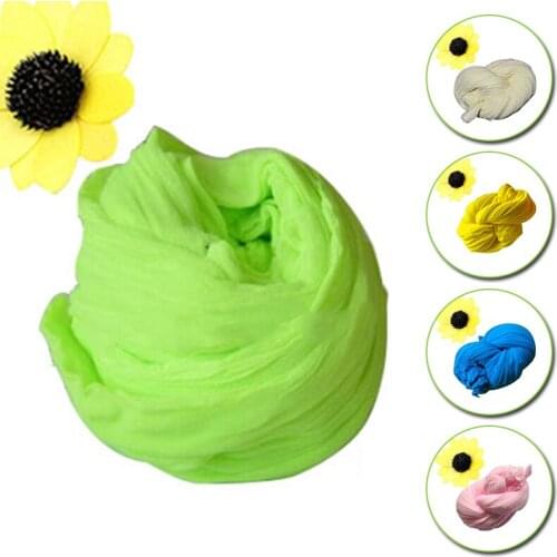 5pcs Tensile Stocking Flowers DIY Scrapbooking Craft Handmade Stretch Nylon Flower Material Fake Flowers for Wedding Decoration