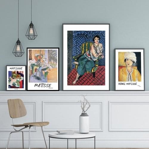Abstract Canvas Art Painting French Henri Matisse Woman Portrait Posters And Print Wall Pictures For Living Room Home Decoration