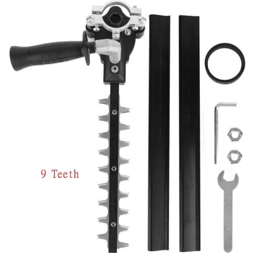 9 Teeth Blade Hedge Trimmer Adapter Attachment Angle Grinder to Hedge Trimmer Working Head Garden Tool Accessories
