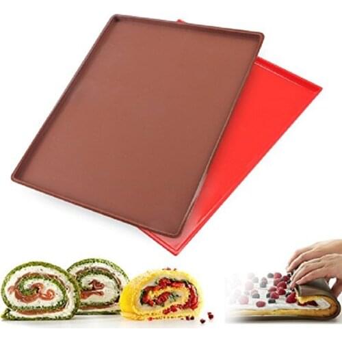 Dough Mat Non-Stick Silicone Baking Mat Pad Swiss Roll Baking Sheet Rolling Cake Cookie Macaron Bakeware Baking Tools