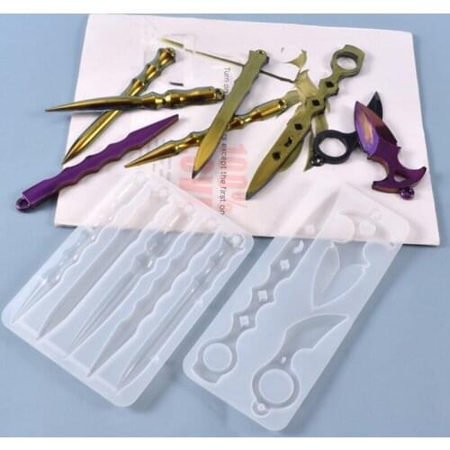 DIY Keychain Silicone Mould Crafts Decorations Pendant Making Tool Crystal Epoxy Resin Mold