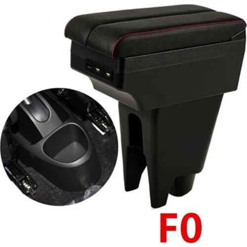 For BYD F0 armrest box USB Charging heighten Double layer