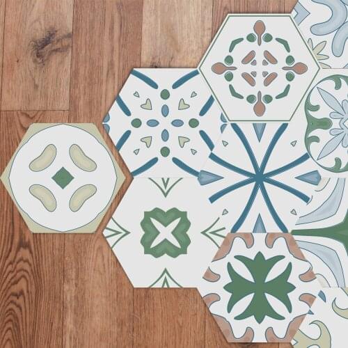 Funlife® Protugal Wall Decals Floor Sticker Wall Decor Waterproof Self Adhesive Ground Stickers for Kitchen Camper Bathroom Home