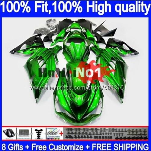 Injection For KAWASAKI ZX-14R ZX14R 12 13 14 15 16 17 87MC.59 Glossy green ZZR1400 ZX 14R 2012 2013 2014 2015 2016 2017 Fairing