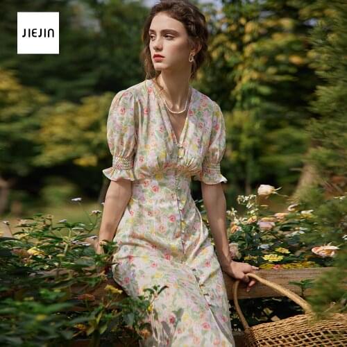 Цветочные летние платья JIEJIN China At AliExpress