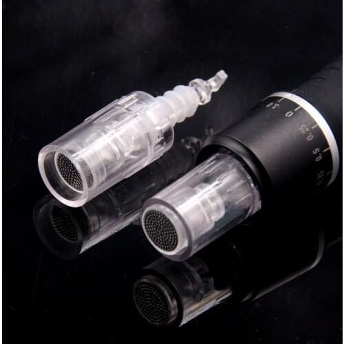 50 Pcs/Pack Nano Pin Needle Cartridge Bayonet Port for Electric Auto Microneedle Derma Pen Tip Nutrition Input