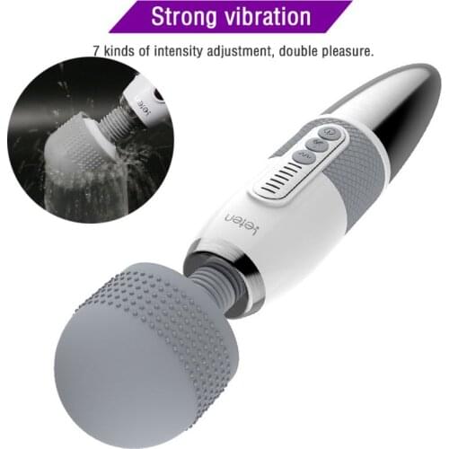 Leten 360° Swing Vibrator Granule Big Head AV Magic Wand Nipple Clitoris Stimulator Female Heating massager Sex Toys for Woman