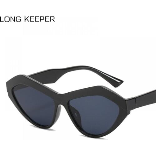 LongKeeper Irregular Cat Eye Sunglasses Women Vintage Triangle Sun Glasses For Female Driving Eyewear Lunette De Soleil Femme