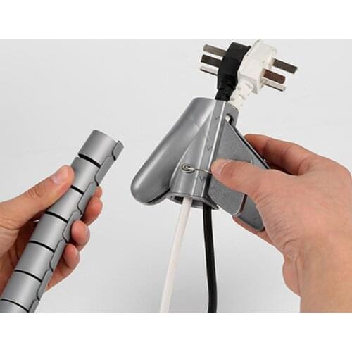 1M 16MM Cable Wire Wrap Organizer Spiral Tube Cable Winder Cord Protector Flexible Management Wire Storage Pipe