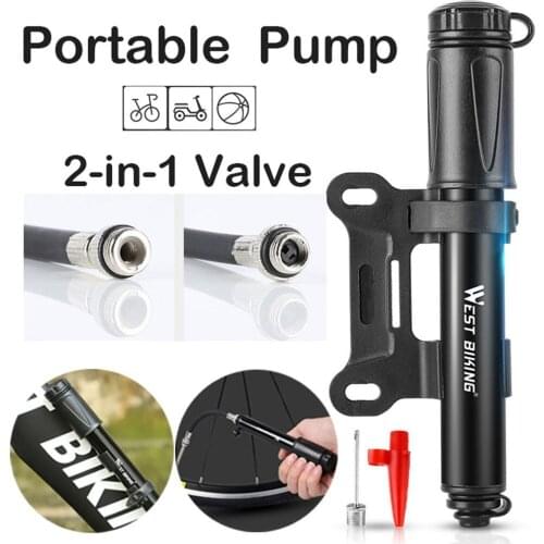 Portable Bicycle Mini Tyre Pump Hand Tire Air Inflator Cycling Air Ball Toy Tire Inflator Mini Tyre Hand Mtb Mountain Bike #P2