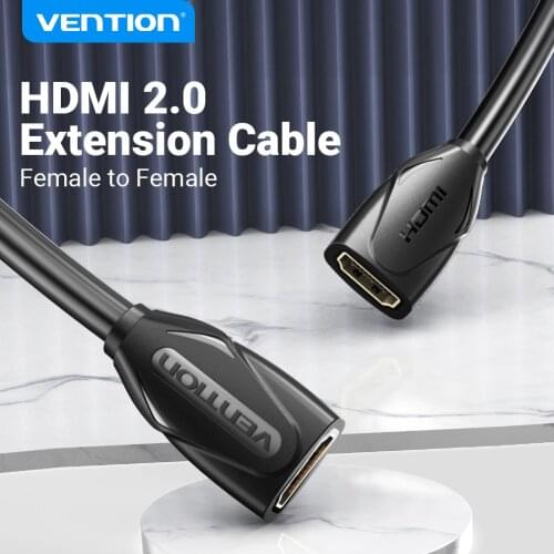 Vention HDMI Extension Cable 4K/60Hz HD HDMI 2.0 Female to Female Cable Extender for TV Projector PS3/4 HDMI 2.0 Cable Extension