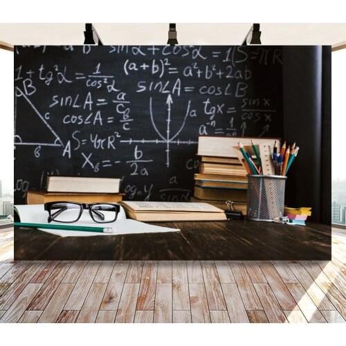 Children Baby Back To School Backdrop Black Blackboard Pencil Vinyl Graduation Photography Background For Photo Studio Photocall