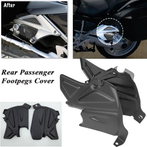 For BMW R1200RT LC Foot Mud Splash Guard Cover Plate Panel Protector Rear Footpegs Pedals 2014-2020 R 1200 RT Accessories Moto