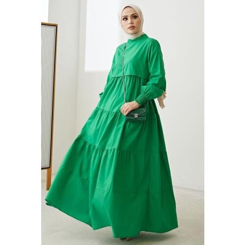 Women Muslim Robe Femme Dress Abaya Long Sleeve Cotton Spring Summer Islamic Fashion Clothing Vestidos Turkey Dubai Morocco