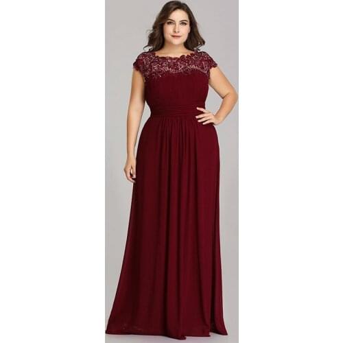 Floral Print O-Neck Evening Dress Fashion Empire Short Sleeves Pleat A-Line New Floor-Length Plus Size Women Formal Gowns D1008