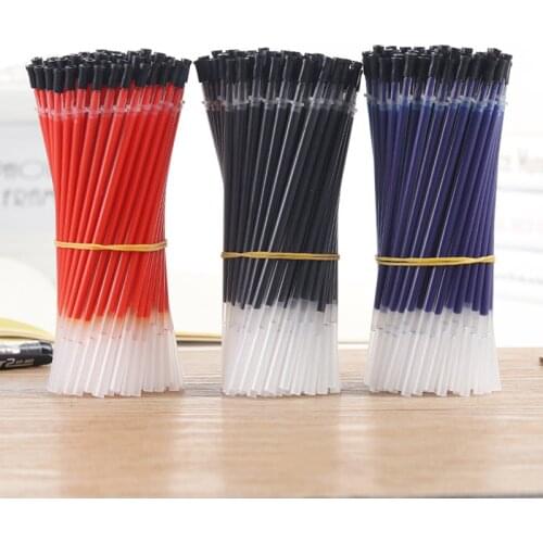 0.38mm 10PCS/Bag Gel Ink Pen Refill Black Blue Red Office School Stationary Gel Pen Refill School Stationery Writing Supplies
