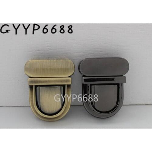 1-5 sets 3 colors 32*26mm metal multi-purpose press lock tongue-shape push lock for women handbags briefcase accessories