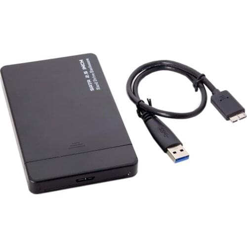 2.5 Inch External Hard Disk Enclosure Sata 22pin 7+15 SSD to USB 3.0 External Hard Disk Case for Laptop & PC & Macbook