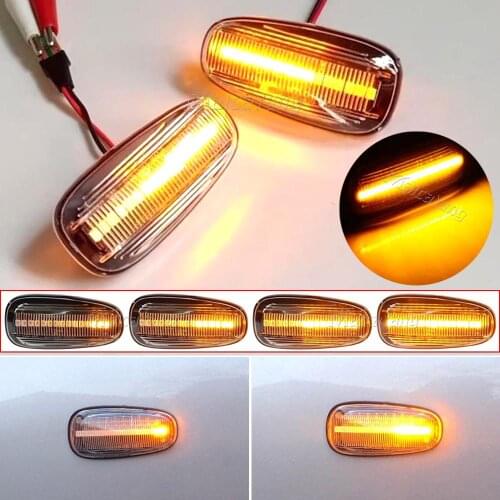 2pcs Dynamic Turn Signal Light For Opel Zafira A 1999-2005 For Opel Astra G 1998-2009 Side Marker Light Sequential Blinker