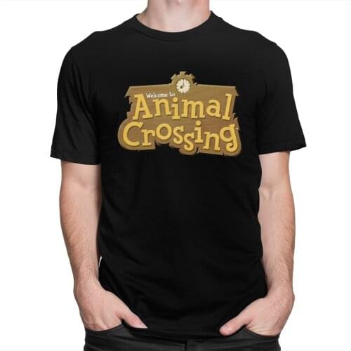 2020 New Fashion Animal Crossing T Shirt Men Short-Sleeve Video Game T-shirt Printed Tshirt Soft Cotton Leisure Tee Tops Merch