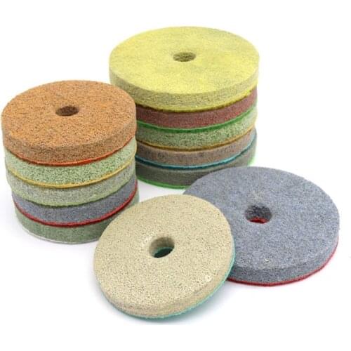 3"4"Sponge Diamond Polishing Pads For Stone Marble Granite 150-6000 Grit