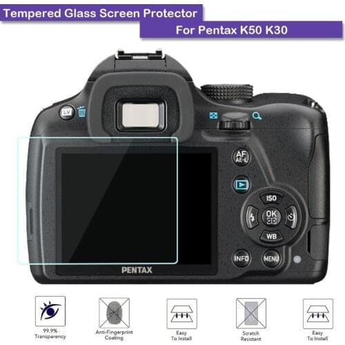 9H Tempered Glass LCD Screen Protector Shield Film For Pentax K50 K30 Camera Accessories