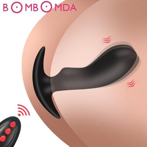 Anal Plug Vibrator for Men Prostate Massager Wireless Remote Control Wearable Silicone Butt Plug For Adults Sex Toys Women Gay