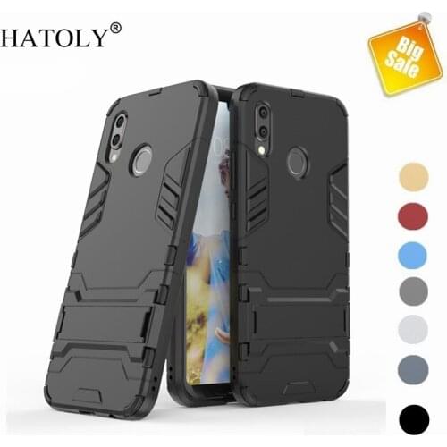For Cover Huawei P20 Lite Case Shockproof Armor Hard Cover Silicon Anti-Knock Stand Phone Bumper Case For Huawei Nova 3e ANE-LX1