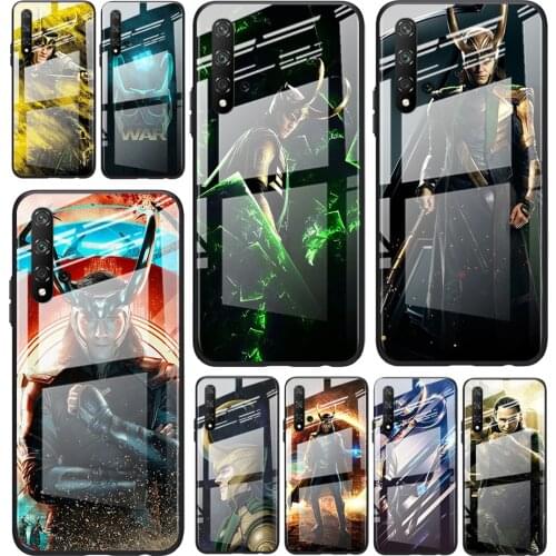 Tempered Glass Cover Marvel Avengers Loki For Huawei Honor 30 20 10 9X 8X Pro Plus Lite Phone Case Shell