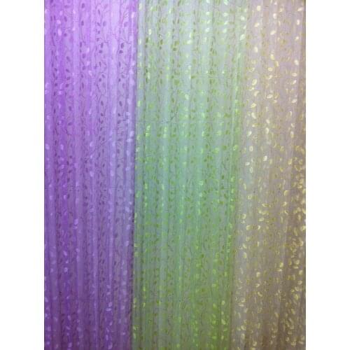 CS 13 Hot Selling Chic Room Floral Pattern Voile Window Curtain fabric Sheer Voile Panel Cortinas de tela